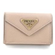 Prada Vintage Pre-owned Laeder plnbcker Beige, Dam