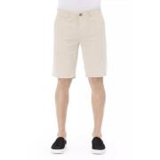 Baldinini Trendiga Beige Bomullsshorts Beige, Herr