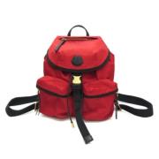 Moncler Pre-owned Pre-owned Laeder ryggsckar Red, Dam