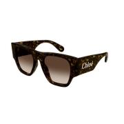 Chloé Havana Brown Solglasögon Brown, Unisex