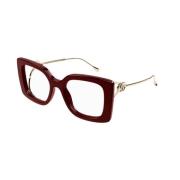 Gucci Burgundy Gg1567O 003 Solglasögon Brown, Unisex