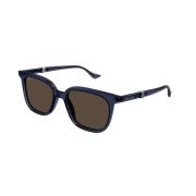 Gucci Blå Brun Solglasögon Gg1493S 004 Blue, Unisex