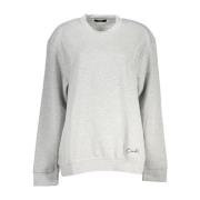 Cavalli Class Grå Broderad Sweatshirt Gray, Dam