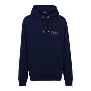 Balmain Hoodie Blue, Herr