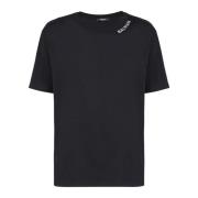 Balmain T-shirt med brodyr på halsringningen Black, Herr