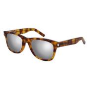 Saint Laurent Sl51-017 Solglasögon med Silver Spegelglas Multicolor, U...