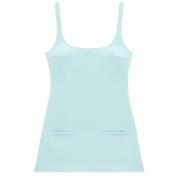 Courrèges Turkos Trapeze Mini Klänning med Fickor Blue, Dam