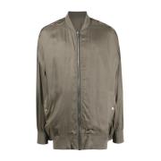 Rick Owens Jumbo Peter Flight Jacket Gray, Herr