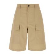 Studio Nicholson Bermuda Shorts för Stiliga Sommarstilar Beige, Herr