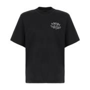 Amiri Avslappnad Bomull T-shirt Black, Herr