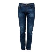 Xagon Man Slim Fit Jeans med Logoknappar Blue, Herr