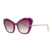 Emilio Pucci Lila Butterfly Solglasögon med Gradientglas Purple, Dam