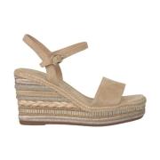 Alma EN Pena Rhinestone Kilklack Sandal Beige, Dam