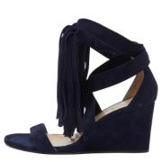 Chloé Pre-owned Pre-owned Mocka sandaler Blue, Dam