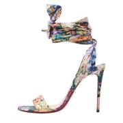 Christian Louboutin Pre-owned Pre-owned Satin sandaler Multicolor, Dam