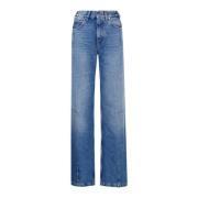 Darkpark Wide Leg Denim Jeans Blue, Dam