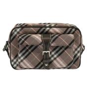 Burberry Vintage Pre-owned Tyg axelremsvskor Multicolor, Dam