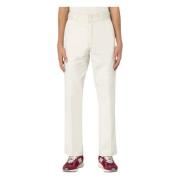 Dickies Arbetsbyxor Twill Medium Vikt Rakt Ben White, Herr