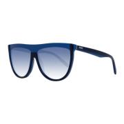 Emilio Pucci Blå Oval Gradient Solglasögon Kvinnor Blue, Dam