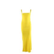 Pinko Gul Klänning 100278 a0jw Yellow, Dam