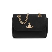 Vivienne Westwood Läder axelväska Black, Dam