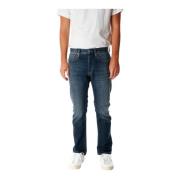 Denham Straight Fit Jeans med låg midja Blue, Herr