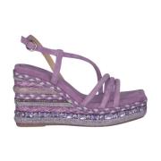 Alma EN Pena Rhinestone Kil Sandal Purple, Dam