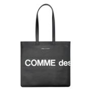 Comme des Garçons Svart Logo Toteväska Black, Unisex