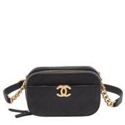 Chanel Vintage Pre-owned Laeder chanel-vskor Black, Dam