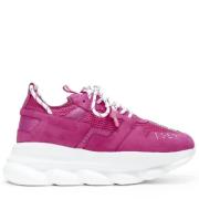 Versace Pre-owned Pre-owned Laeder sneakers Pink, Dam