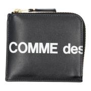 Comme des Garçons Svart Läder Logopung Black, Herr