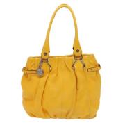 Celine Vintage Pre-owned Laeder totevskor Yellow, Dam