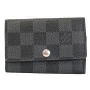 Louis Vuitton Vintage Pre-owned Canvas nyckelhllare Gray, Dam