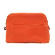 Hermès Vintage Pre-owned Bomull kuvertvskor Orange, Dam