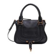 Chloé Liten Läder Cross Body Väska Black, Dam