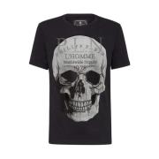 Philipp Plein T-shirt med skalletryck Black, Herr