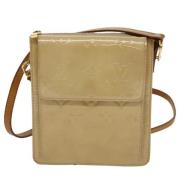 Louis Vuitton Vintage Pre-owned Laeder kuvertvskor Beige, Dam