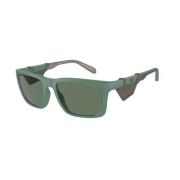 Emporio Armani Grön Ram Mörkgröna Linser Solglasögon Green, Unisex