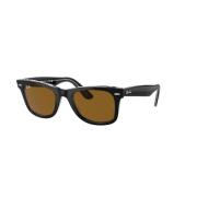 Ray-Ban Klassiska Wayfarer Solglasögon Bruna Linser Black, Herr