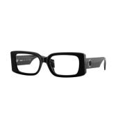 Versace Stiliga Svarta Glasögon Black, Unisex