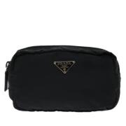 Prada Vintage Pre-owned Tyg kuvertvskor Black, Dam