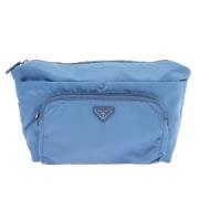 Prada Vintage Pre-owned Tyg prada-vskor Blue, Dam