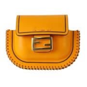 Fendi Vintage Pre-owned Laeder kuvertvskor Orange, Dam