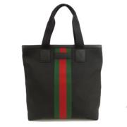 Gucci Vintage Pre-owned Canvas totevskor Black, Dam