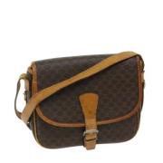 Celine Vintage Pre-owned Laeder axelremsvskor Brown, Dam