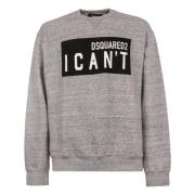 Dsquared2 Sweatshirt Dsquared2 Felpa Stil Gray, Herr