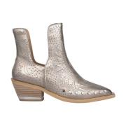 Alma EN Pena Studded Ankelboot med Sidoklyvning Yellow, Dam