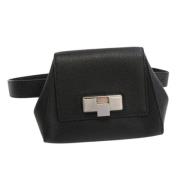 Bottega Veneta Vintage Pre-owned Laeder crossbodyvskor Black, Dam