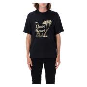 Amiri Svart Resort Club T-shirt med glitter Black, Herr