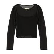 MM6 Maison Margiela Dubbellagrad topp Black, Dam